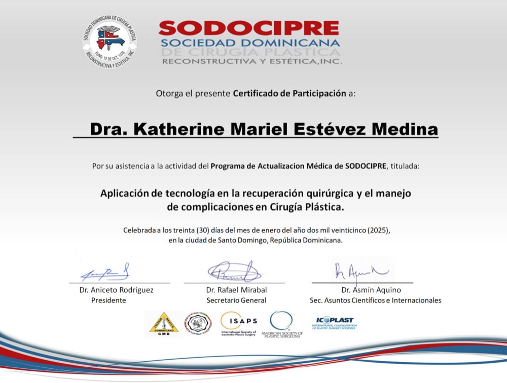 Certificado Especialista SODOCIPRE